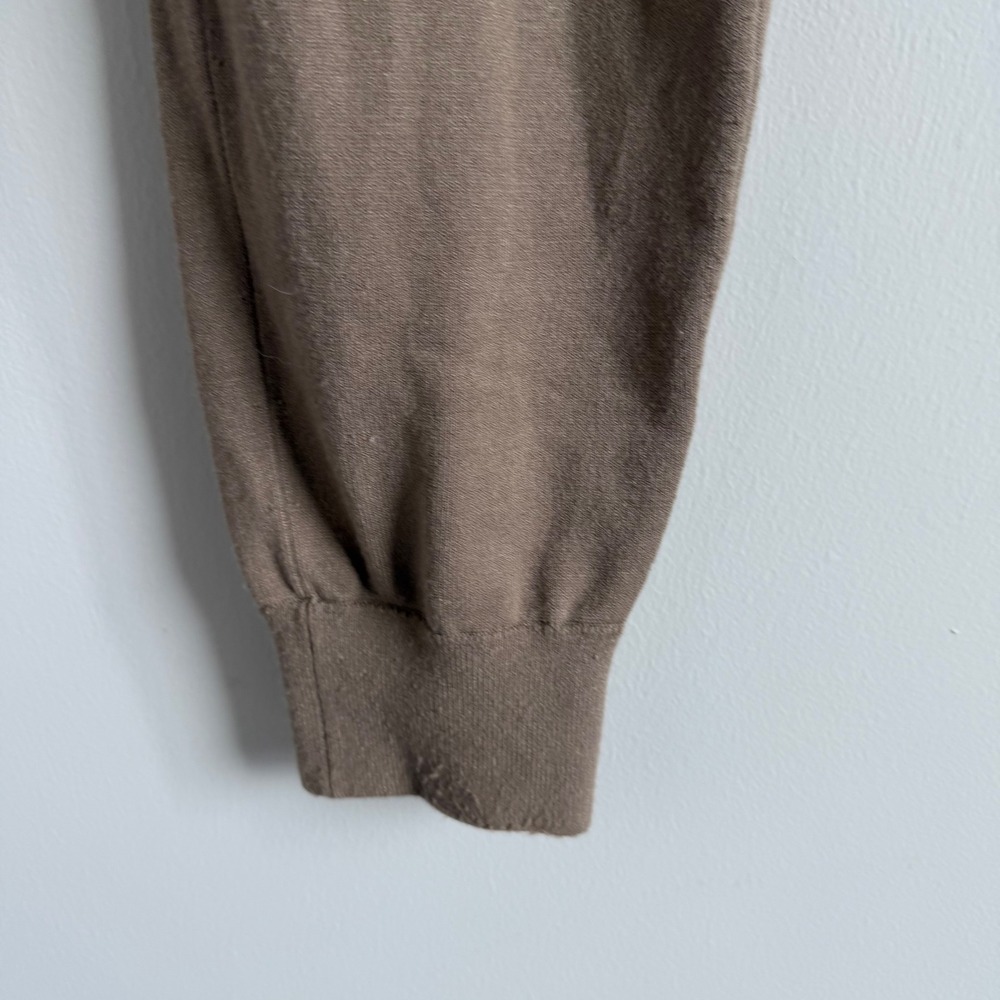 Aritzia Babaton Sweater‎ Knit Jogger Pant Size Medium in Tan - Picture 8 of 11